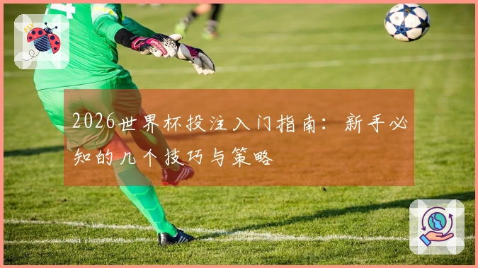 2026世界杯投注入门指南：新手必知的几个技巧与策略